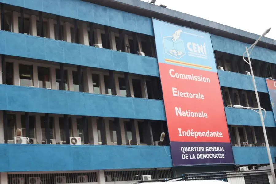 Le siège de la Commission électorale nationale indépendante (CENI) en RDC. Crédit : CENI