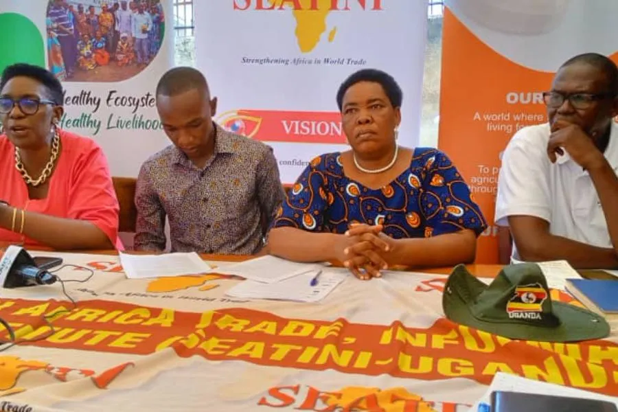 Caritas Ouganda organise une conférence de presse pour marquer le début de la journée mondiale de la sécurité alimentaire prévue pour le 7 juin 2023. Crédit : Caritas Ouganda