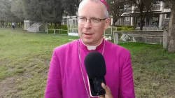 Mgr Hubertus Maria van Megen, nonce apostolique au Kenya et au Soudan du Sud, s'adressant à ACI Afrique en marge de l'ordination épiscopale de Mgr Cleophas Oseso Tuka du diocèse de Nakuru. Crédit : ACI Afrique / 