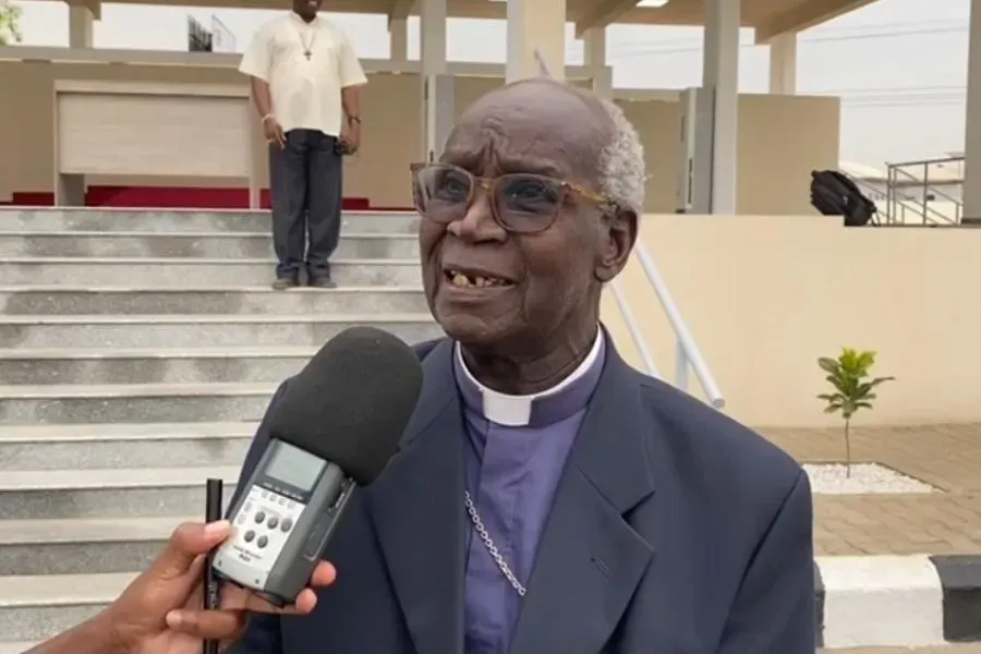 Mgr Erkolano Lodu Tombe, actuellement en traitement à Rome. Crédit : ACI Afrique